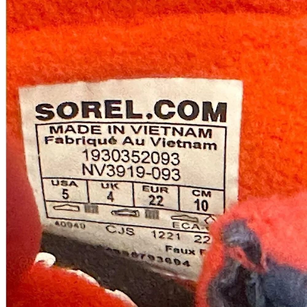 Sorel Whitney II Strap Insulated Snow Winter Waterproof Boots Toddler Size 5 NIB